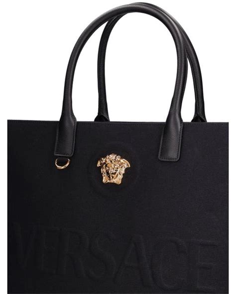 versace logo canvas tote|buy versace bag online.